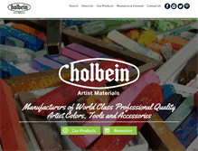 Tablet Screenshot of holbeinartistmaterials.com
